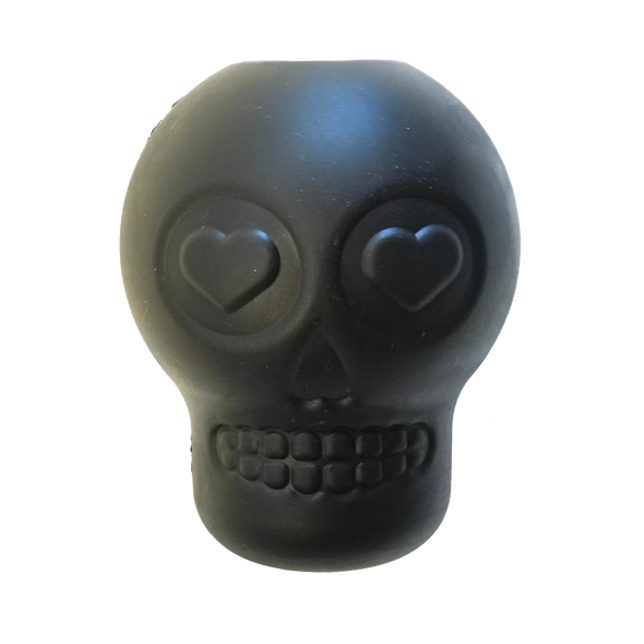 Magnum Sugar Skull eDispenser Ultra-Durable Chew Toy & Treat Dispenser - Black