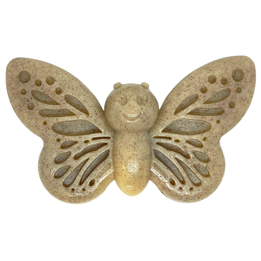 SodaPup Butterfly Nylon Chew & Enrichment Toy | 2-in-1 Aggressive Chewers Brown