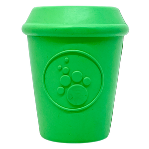 Coffee Cup eDispener Durable Rubber Chew Toy and Treat Dispenser - SodaPup/True Dogs, LLC