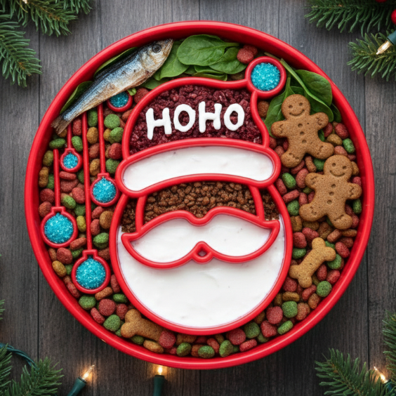 ドッグフード santa Santa Christmas Slow Feeder Dog Bowl | Holiday Gift | SodaPup USA
