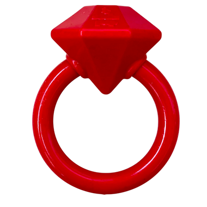 SodaPup Diamond Ring Nylon Teething Puppies | Durable & USA Made Red