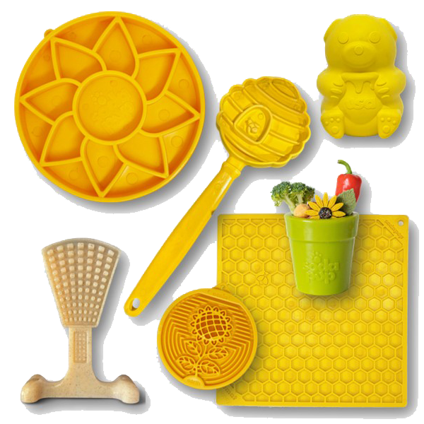 SodaPup Dog Enrichment Starter Pack 7 Premium Slow Feeder & Lick Mat Toys | USA Made