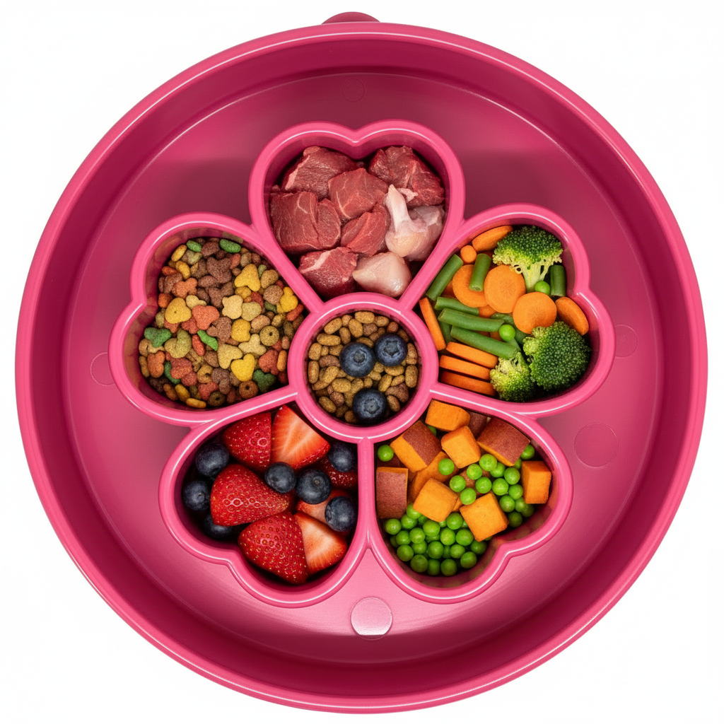 Flower eBowl Deep Slow Feeder Dog Bowl for Enrichment | USA Made - SodaPup/True Dogs, LLC