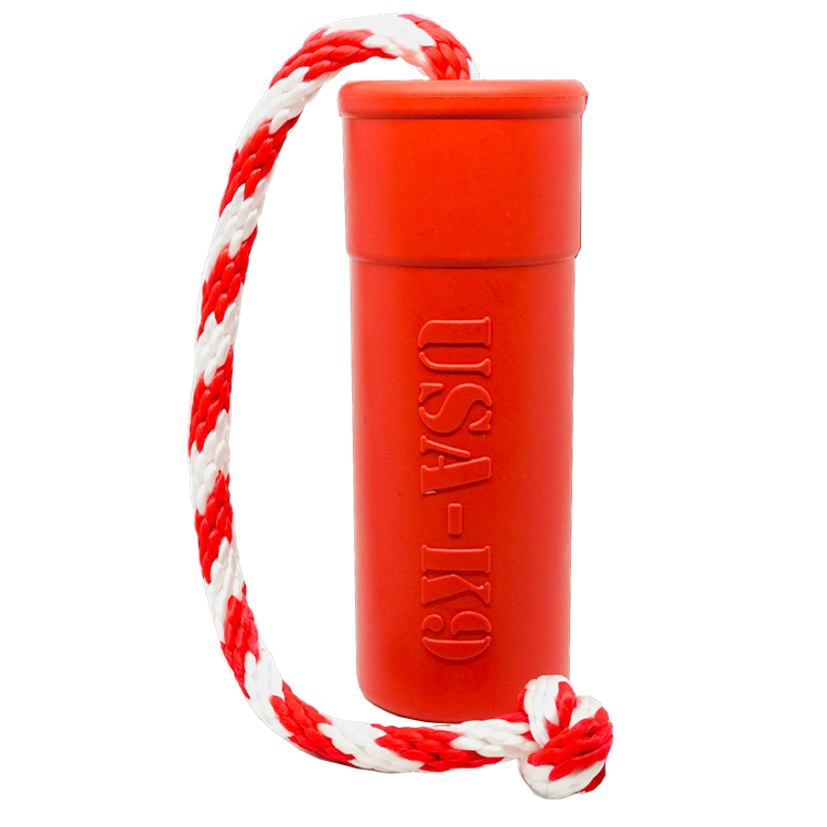 SodaPup USA-K9 Firecracker Floating Training Dummy | K9 Handler Reward Toy Red USA Made LARGE
