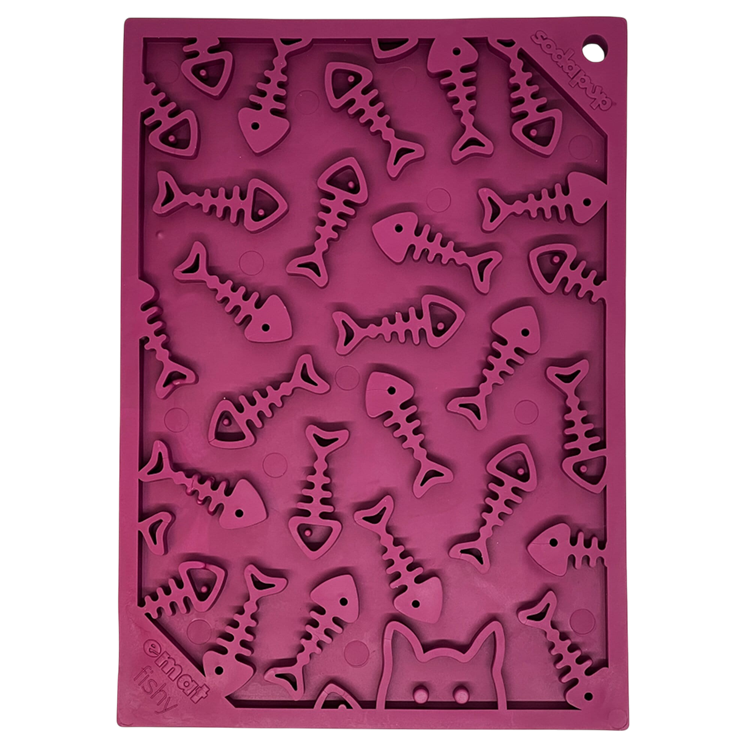 SodaPup Fishy emat Small Enrichment Lick Mat Dogs Cats |