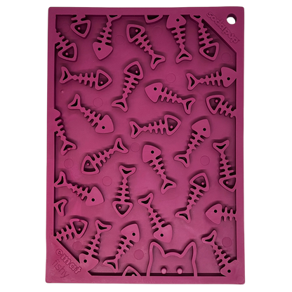 SodaPup Fishy emat Small Enrichment Lick Mat Dogs Cats |