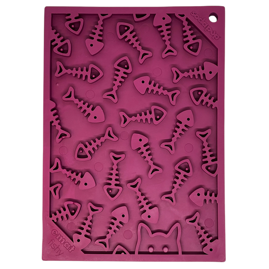 SodaPup Fishy emat Small Enrichment Lick Mat Dogs Cats |