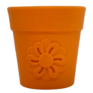 Large Flower Pot Durable PUP-X Rubber eCup Treat Dispenser & Enrichment Toy - SodaPup/True Dogs, LLC