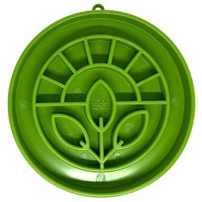 SodaPup Garden Design eTray Shallow Slow Feeder Dog Bowl Enrichment | USA Light Green