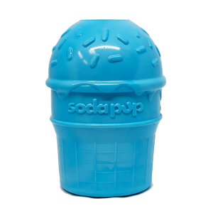 Ice Cream Cone Durable PUP-X Rubber eDispenser Chew Toy and Treat Dispenser - SodaPup/True Dogs, LLC