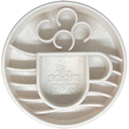 SodaPup Java eBowl Deep Slow Feeder Dog Bowl Enrichment | USA Made Speckled