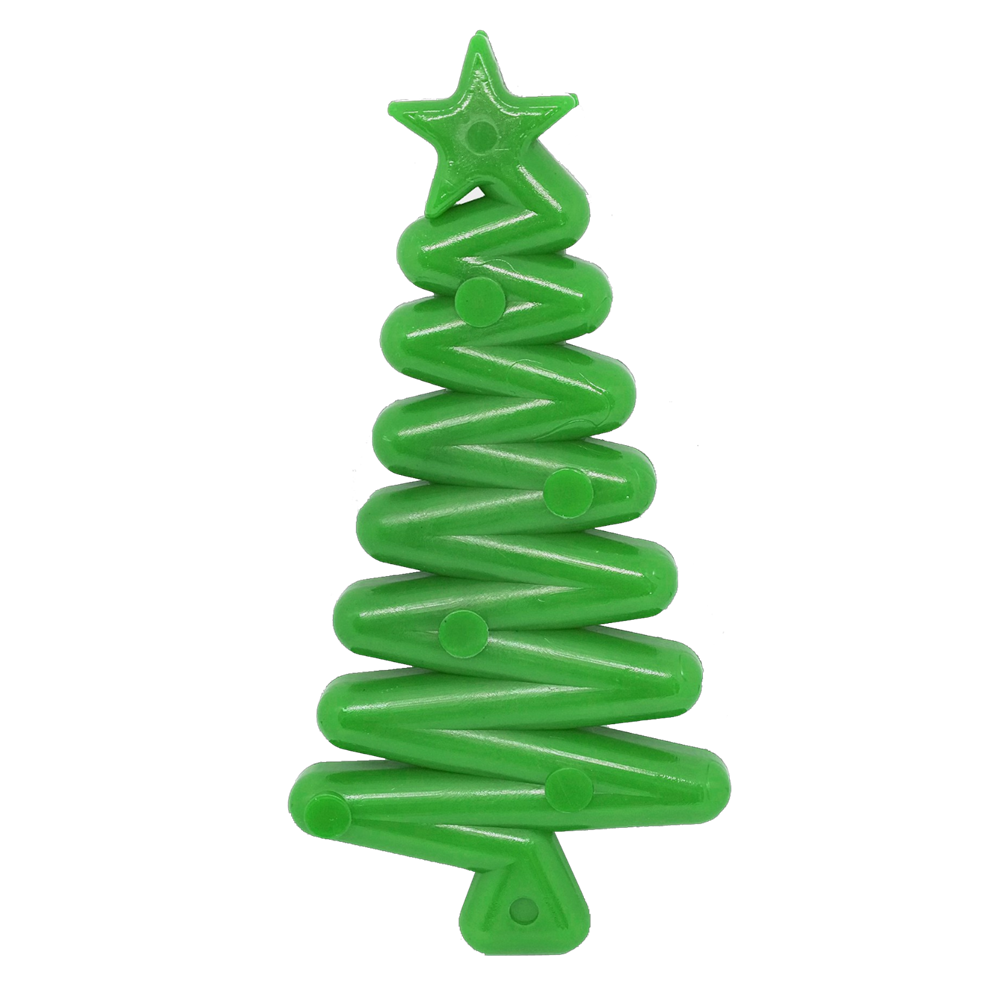 SodaPup Christmas Tree Nylon Dog Chew Toy Aggressive Chewers | USA Made & FDA Compliant XMas green