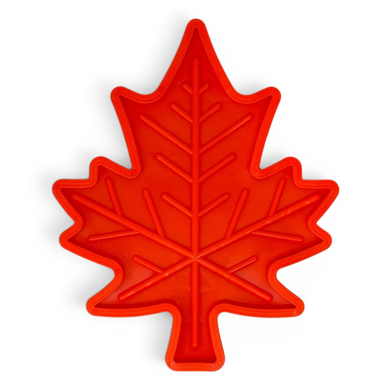 SodaPup Canadian Maple Leaf Nylon Dog Chew Toy Indestructible & USA Made Orange