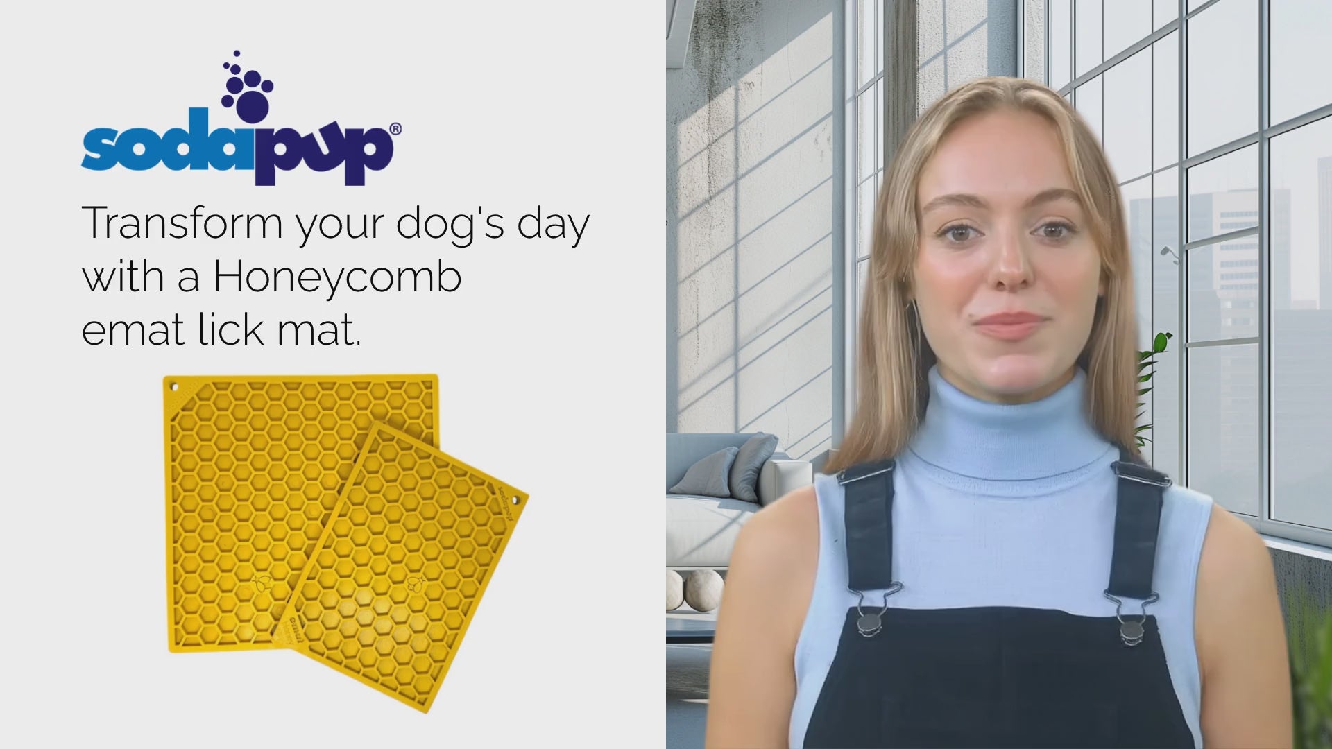 Honeycomb eMat - Enrichment Lick Mat for Dogs and Cats | eMat