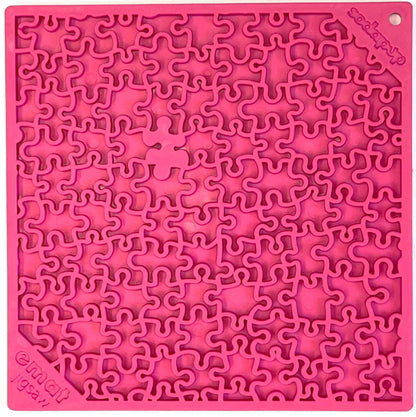 Jigsaw Puzzle eMat - Enrichment Lick Mat for Dogs and Cats | eMat Enrichment Toy for Anxiety Relief | USA Made - SodaPup/True Dogs, LLC
