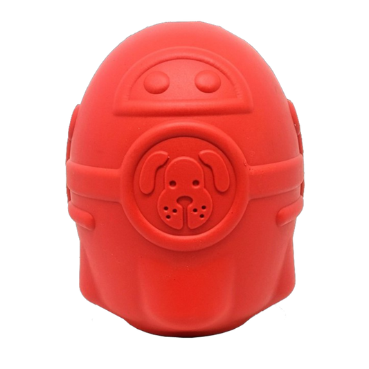 SodaPup Rocketman Dog Toy Durable Rubber Chew & Treat Dispenser | USA Made Rocket Man