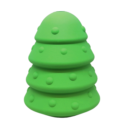 SodaPup Christmas Tree Dog Toy Durable Rubber Chew Large Dogs | USA Made