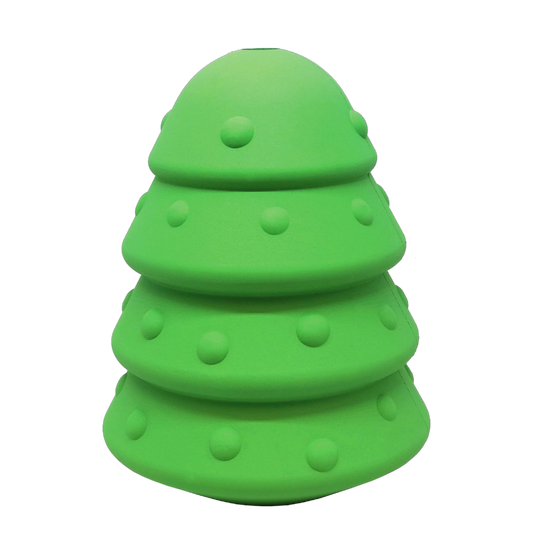 SodaPup Christmas Tree Dog Toy Durable Rubber Chew Large Dogs | USA Made