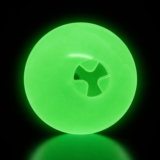 4" Glow-in-the-Dark Dog Ball - Treat Dispenser & Water Toy | USA Made