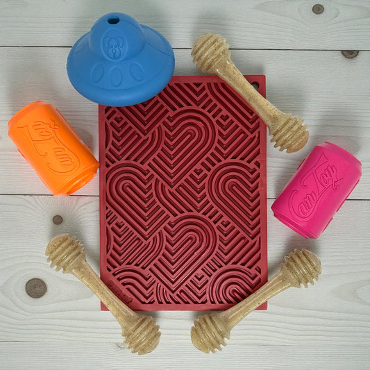 SodaPup Small Dog Toy Bundle 7 Piece Enrichment Set | Slow Feeders & Lick Mats