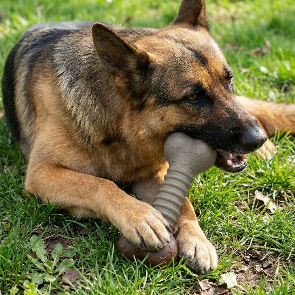 SodaPup USA-K9 Stars Stripes Bone Nylon Dog Chew Toy Aggressive Chewers | USA Made