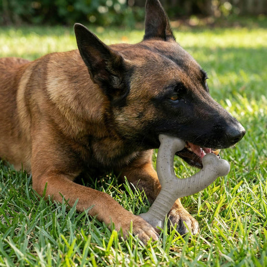 SodaPup USA-K9 Stars Stripes Wishbone Nylon Dog Chew Toy Aggressive Chewers | USA Made