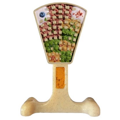 waffle inspired dog chew and enrichment toy