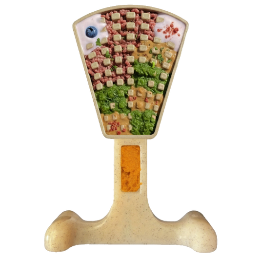 waffle inspired dog chew and enrichment toy