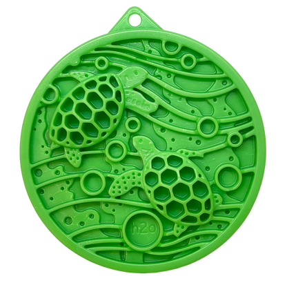 SodaPup Water Nylon eCoin Durable Enrichment Snacking Coin Dogs | USA-Made Lick Mat Alternative