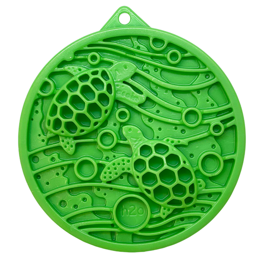 SodaPup Water Nylon eCoin Durable Enrichment Snacking Coin Dogs | USA-Made Lick Mat Alternative