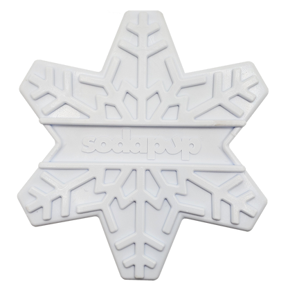 SodaPup Snowflake Nylon Dog Chew Toy Aggressive Chewers | USA Made & FDA Compliant White