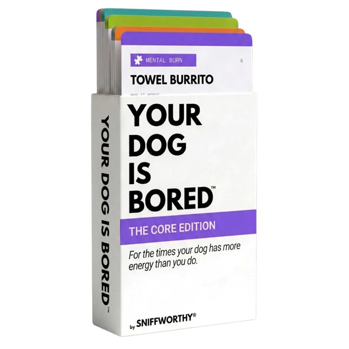YOUR DOG IS BORED - 32 ENRICHMENT ACTIVITY CARD DECK