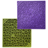 Large Green Jigsaw & Large Purple Bones eMat Lick Mat Bundle - SodaPup/True Dogs, LLC