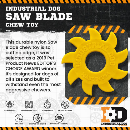 SodaPup Circular Saw Blade Ultra Durable Nylon Dog Chew Toy