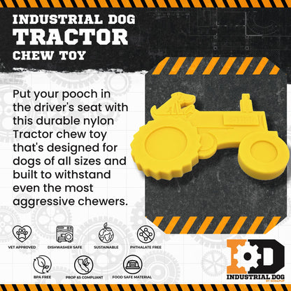 SodaPup Tractor Nylon Dog Toy Aggressive Chewers | USA Made