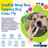 NEW! SP Honey Bone Chicken Flavored Teething Ring for Aggressive Chewers - SodaPup/True Dogs, LLC