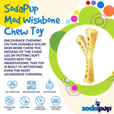SP MOD Wishbone Ultra Durable Nylon Dog Chew Toy for Aggressive Chewers - Brown - SodaPup/True Dogs, LLC