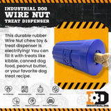 ID Wire Nut Durable Rubber Chew Toy & Treat Dispenser - Large - Blue - SodaPup/True Dogs, LLC