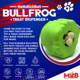 MKB Bull Frog Durable Rubber Chew Toy & Treat Dispenser - Large - Green - SodaPup/True Dogs, LLC