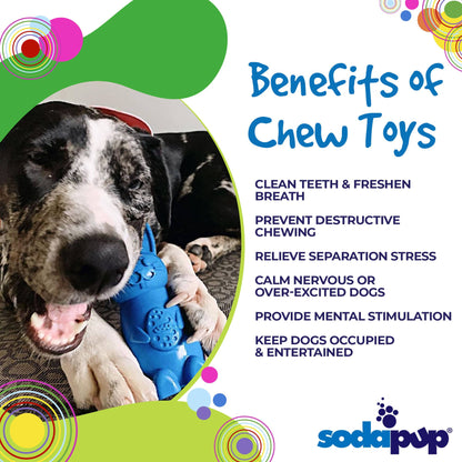 SodaPup Bunny Nylon Chew Toy Aggressive Chewers | Durable & USA Made