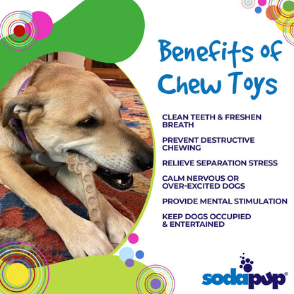 SodaPup Flower Tower Nylon Chew Toy Aggressive Chewers USA Made Enrichment
