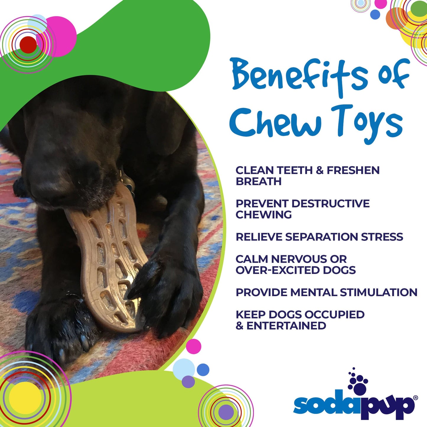 SodaPup Peanut Nylon Dog Chew Toy | Ultra-Durable Aggressive Chewers