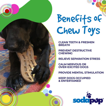 SodaPup Peanut Nylon Dog Chew Toy | Ultra-Durable Aggressive Chewers