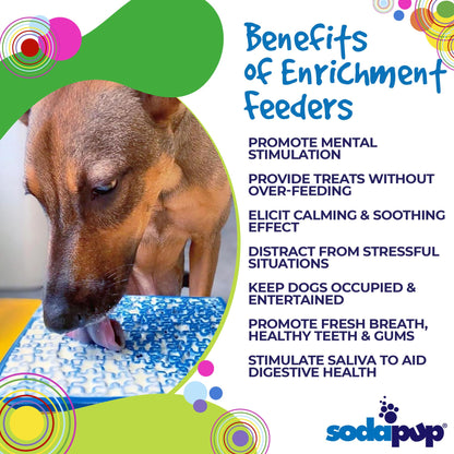 SodaPup Jigsaw Puzzle eMat Enrichment Lick Mat Dogs Cats | Toy Anxiety Relief USA Made