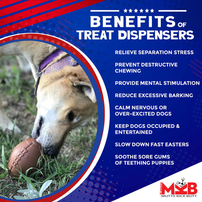 SodaPup Football Dog Chew Toy & Treat Dispenser USA Made |