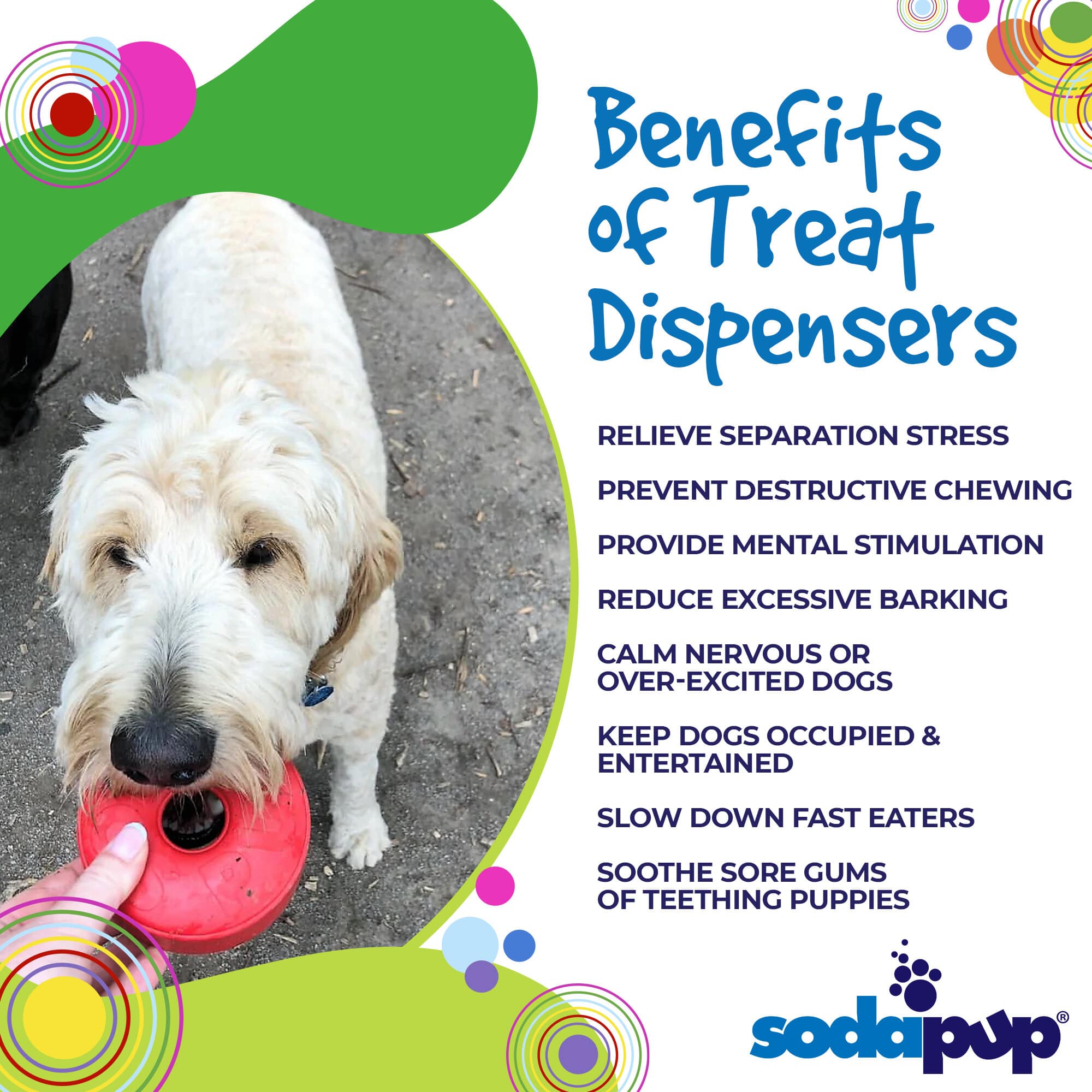 SodaPup Coffee Cup Chew Treat Dispenser Dog Toy - Large