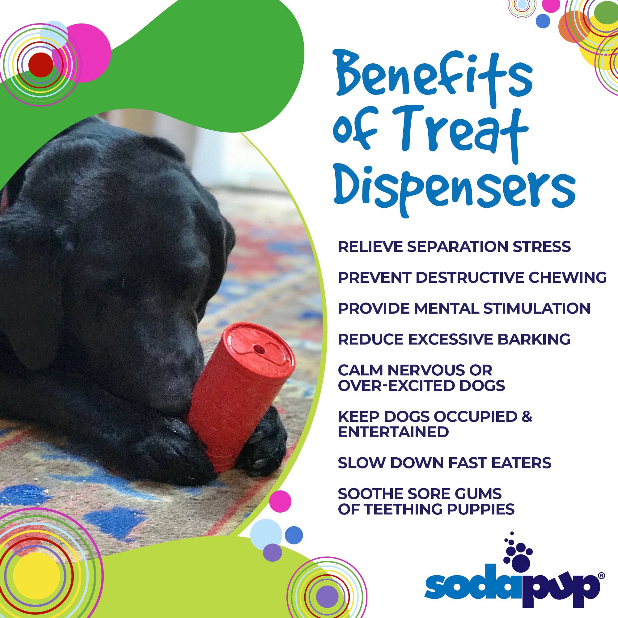 SodaPup Corn on the Cup – Durable Dog Treat Dispenser & Chew Toy Made in  USA from Non-Toxic, Pet Safe, Food Safe Natural Rubber material for Mental