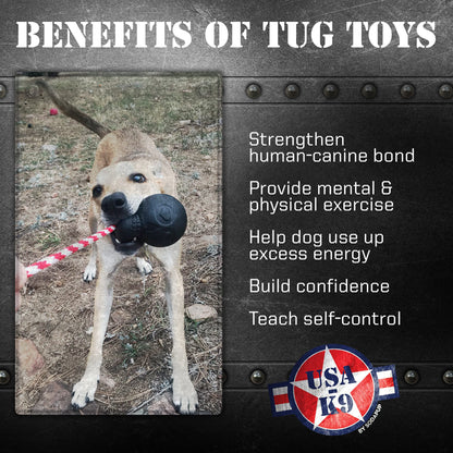 SodaPup USA-K9 Magnum Skull Black Rubber Chew Toy Extreme Chewers | USA Made