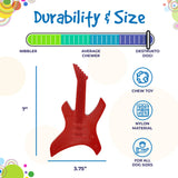 SP Electric Guitar Ultra Durable Nylon Dog Chew Toy for Aggressive Chewers - Red - SodaPup/True Dogs, LLC