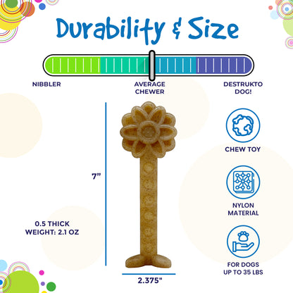SodaPup Flower Tower Nylon Chew Toy Aggressive Chewers USA Made Enrichment